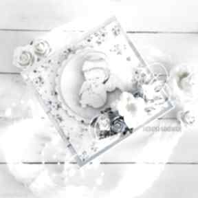 chrztu św w pudełku, 801 scrapbooking vairatka handmade chrzest, chrzciny, pamiątka, kartka