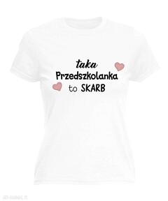 Koszulka z nadrukiem dla przedszkolanki, prezent dzień edukacji, urodziny cioci z pani