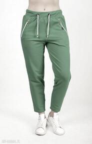 Spodnie dresowe tatiana zielone trzyforu spodnie, komplety, topy