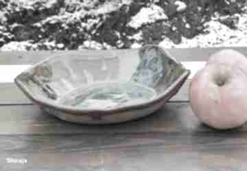 Pomysł na świąteczny upominek: misa c716 ceramika shiraja ceramiczna, kamionka, paprocie liście