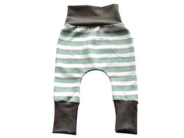 Paski legginsy, baggy, dla dziewczynki, chłopca, niemowląt, bawełniana organiczna bam bi pumpy