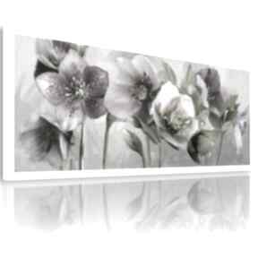 Obraz drukowany na płótnie kwiaty w fioletach - format 147x60cm 03162
