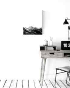 Abstrakcja góry, minimalizm styl skandynawski mini mal art do salonu, turkus, obrazy grafiki