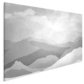 Obraz na płótnie - 120x80 cm 33501 vaku dsgn góry, wzgórza, mgła, nowoczesny, abstrakcja