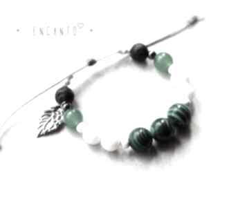 Malachite encanto naturalne, lawa, malachit, agat, jadeit, hematyt