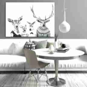 Jelenie obraz grafika jeleni: w ubraniach z jelonkami prezent ludesign gallery