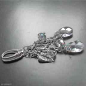 Ice queen - samantha kolczyki, swarovski, srebro, kryształ, migdał