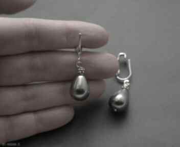 Klipsy z perełkami si su perła, wyjściowe, delikatne, eleganckie, wieczorowe