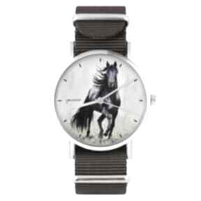zegarki: zegarek nylonowy-pasek typ-militarny koń unikatowy
