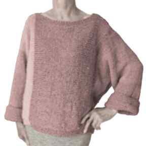 Sweter. Oversize - ręcznie robiony drutach swetry
