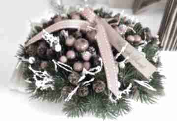 Prezenty z jabłkami dekoracje świąteczne wooden love wianek, stroik, choinka, święta, gwiazda