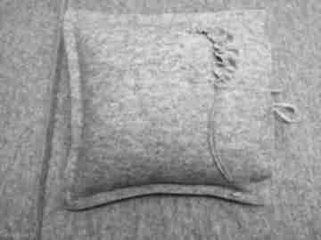 Poszewka na poduszkę - dekoracyjna wełniana, wełna włoska poduszka