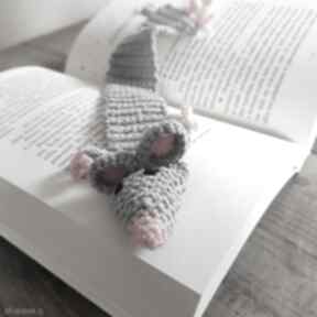 Zakładka do książki szczurek maka design, pomysł na prezent, zwierzątko, mól książkowy