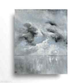 akrylowy formatu 50x60 cm paulina lebida morze, płótno, obraz
