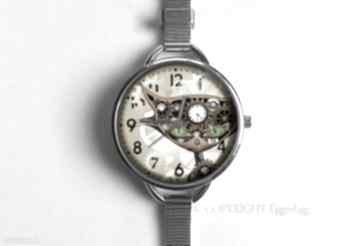 Steampunkowy kot zegarek dużą tarczką 0958ws steampunk