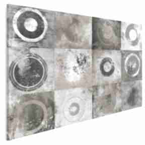 Obraz na płótnie - abstrakcja koła 120x80 cm 18001 vaku dsgn, kwadraty, retro, kształty