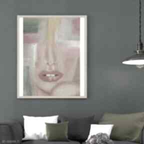 Wydruk obrazu " kolor kobiety - wiśniowy" margo art dekoarcja, wnętrze, dom, obraz do salonu