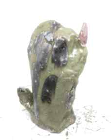 opuncja ręcznie robiona handmade wys ok 23-26 cm iguana art ceramika, wystrój wnętrz, figurka