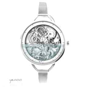 Zegarek, bransoletka - wodny steampunk zegarki yenoo, retro, nowoczesny, prezent