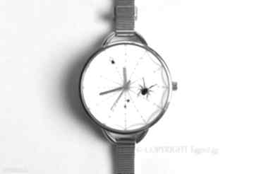 z dużą tarczką 0924ws zegarki eggin egg pajęcza, sieć, pająk, pajęczyna, zegarek