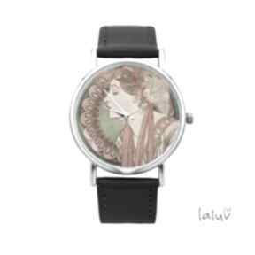 Zegarek z grafiką laurel zegarki laluv mucha, alfons, obraz, sztuka, reprodukcja, prezent