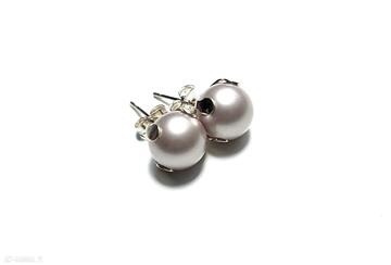 Dots - pearls beige alloys collection sztyfty ki ka pracownia perły majorka, stal szlachetna