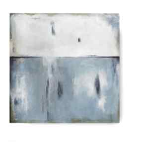 Abstrakcja obraz akrylowy formatu 60 cm paulina lebida, płótno, akryl, kwadrat
