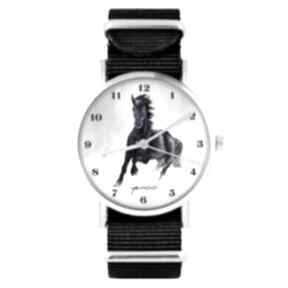 cyfry czarny, nylonowy, unisex zegarki lili arts zegarek, bransoletka, nato, koń, unikatowy