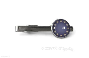 Unia europejska - spinka do krawata męska eggin egg, flaga, elegancka