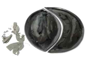 Ceramiczny talerz, patera z czarnej gliny "luna negra" ceramika ceramystiq studio, talerze