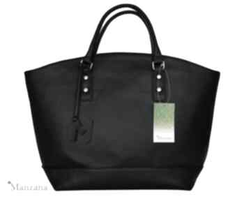 Shoper bag koszyk czarny manzana torebki