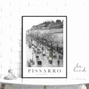 Pissarro winter morning - plakat format 40x50 cm plakaty hogstudio, obraz, do salonu, paryż