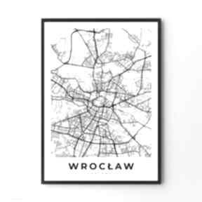 format A4 plakaty hogstudio plakat, mapa, wrocław, wrocławia