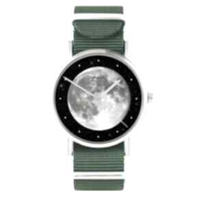 Zegarek - nylonowy pasek. Księżyc - pełnia dla niej prezent zegarki yenoo
