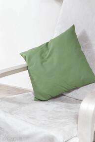 bawełniana zielona gabiell poduszka, bawełna, ozdobna, poszewka, silikon, dekoracja
