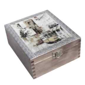 Lizbona - pudełko, herbaciarka pudełka hanutka, prezent, portugalia, stylowe, drewno