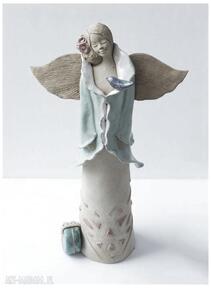 Aniołek dla pani urszuli ceramika wylęgarnia pomysłów anioł