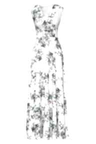 Sukienka 5 ss 2022 pawel kuzik wesele, kwiaty, zwiewna, rozkloszowana, wzory, letnia