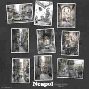 Neapol w akwareli - zestaw 9 grafik rozmiarze 13x18 cm justyna jaszke, włochy