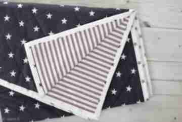 Narzuta w amerykańskim stylu 130x230cm koce i bywkml, gwiazdy, paski, flaga