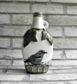 Butelka kolekcji die verzauberte natur ptak dekoracja decoupage