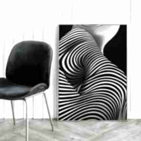Plakat zebra czarno biały - format 40x50 cm plakaty hogstudio, dla mężczyzny, na prezent
