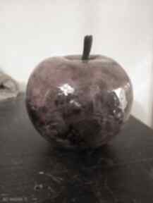 Ceramiczne jabłko naturalnej wielkości ceramika unikaty sita dekoracyjne, owoce, parapetówka