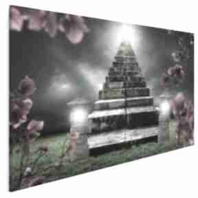 Obraz na płótnie - schody abstrakcja 120x80 cm 34101 vaku dsgn, storczyki, orchidee