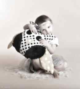 Przytulanka dziecięca ze skrzydłami atelier malego designu poduszka sowa, maskotka dekoracja
