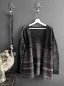 Kardigan earth swetry the wool art sweter, na drutach, prezent - kolorowy