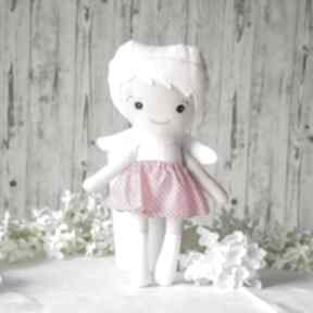 Aniołek kolorowy 34 cm - wersja różowa lalki