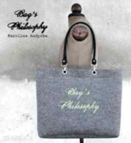 tote bag torebki bags philosophy neon, filc