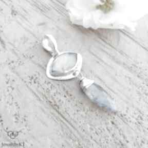 Markizy labradorytu w błękicie - wisior wisiorki jewelsbykt srebrny, zawieszka, biżuteria