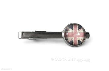 Brytyjska flaga - spinka do krawata męska eggin egg, uk, londyn